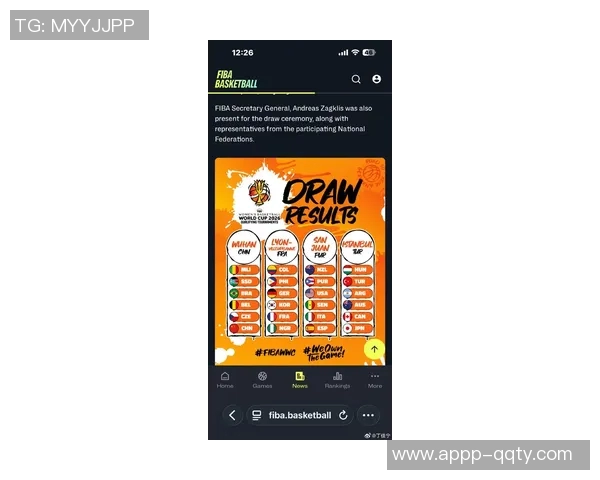 2026女篮世界杯预选赛抽签分档揭晓中美澳法强势入围第一档